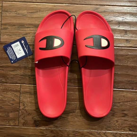 Champion Men’s The Takeover Red Slides Size 14 - Picture 3 of 6